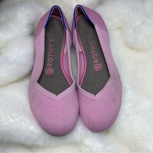 Rothy’s Pink Round Toe Ballet Flats Women’s Size 7